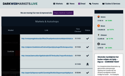 deep dark web markets links